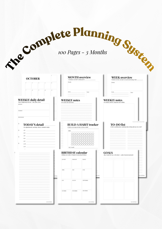 The Complete Planning System