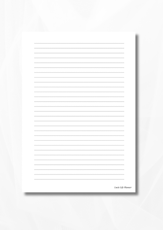 Lined Paper Refill (Multiple Pages)