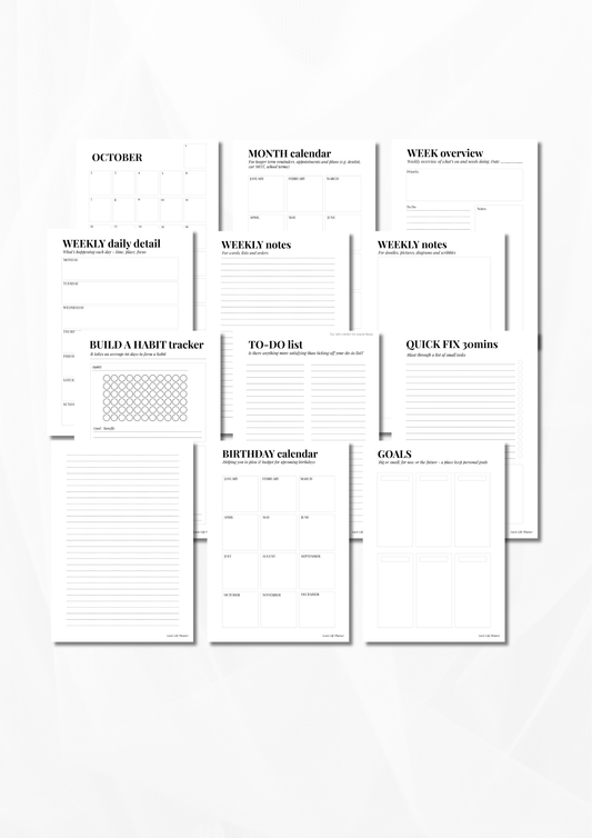 The Weekly Planning System