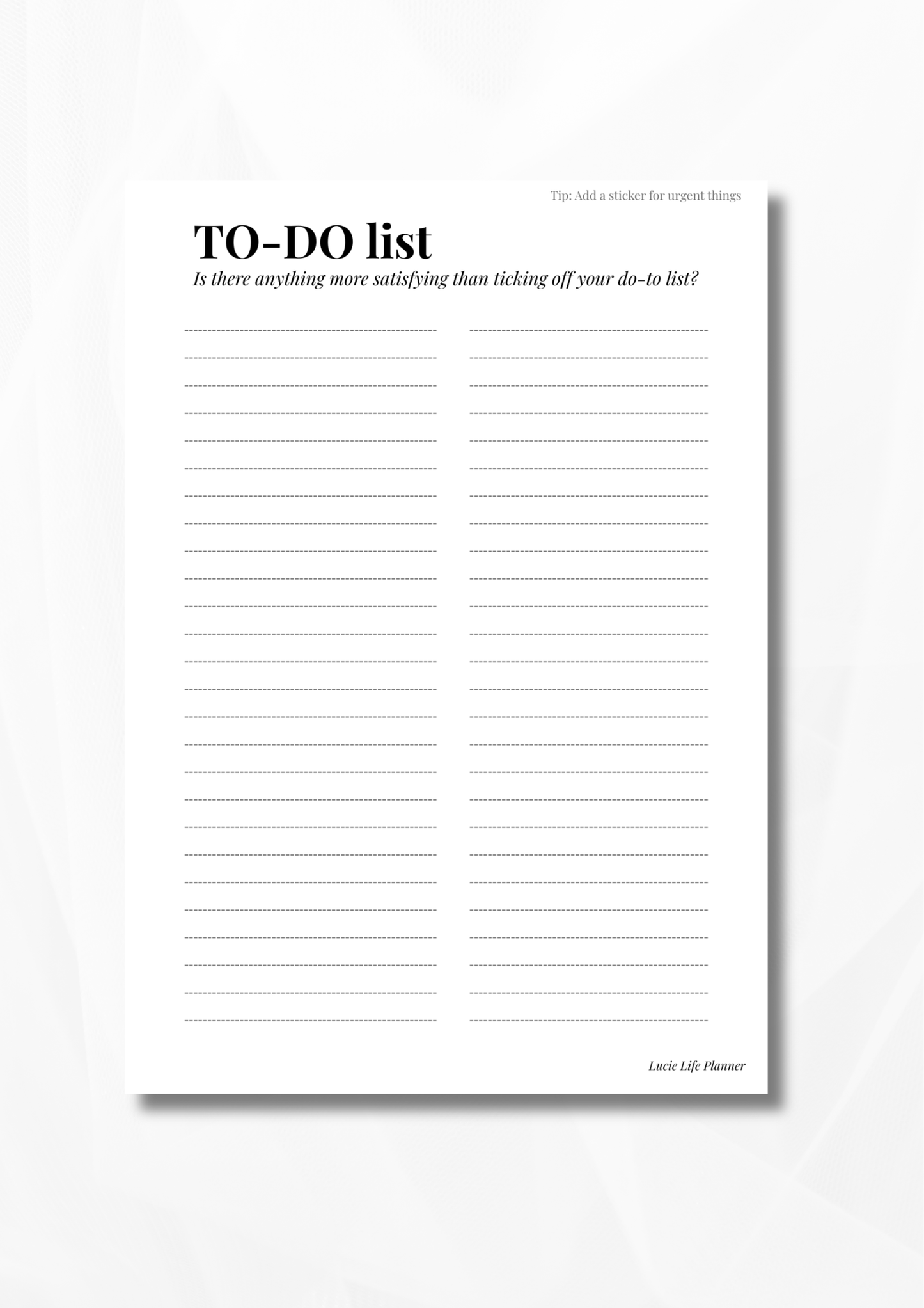 The Weekly Planning System