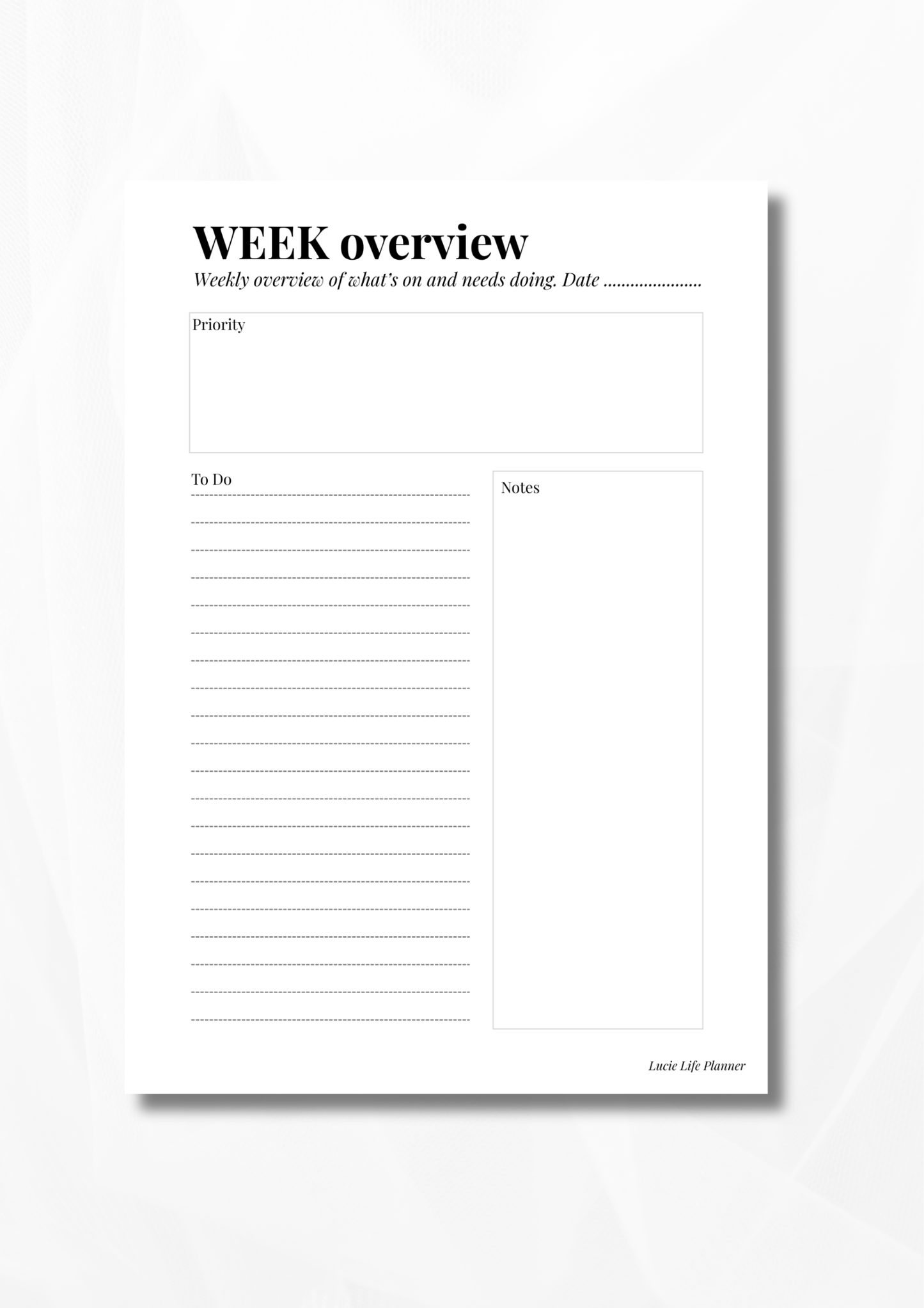 The Daily Planning System